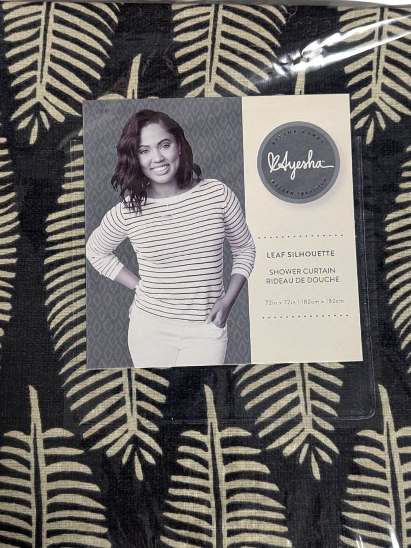 Ayesha Curry “Leaf Silhouette” Shower Curtain