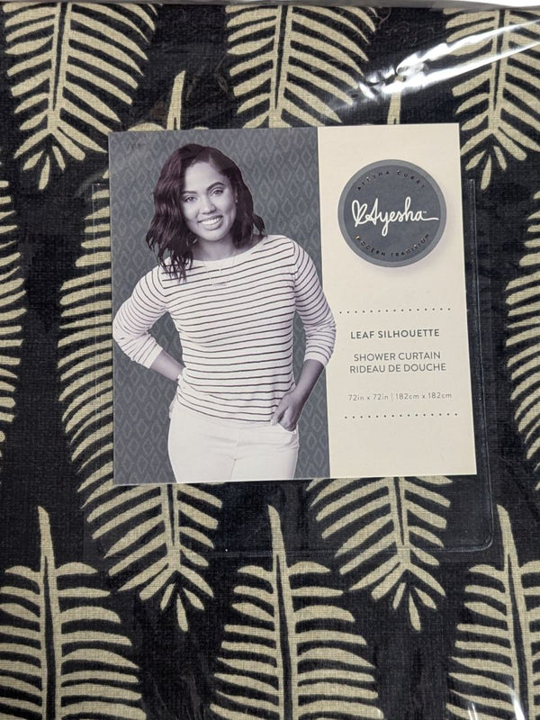 Ayesha Curry “Leaf Silhouette” Shower Curtain