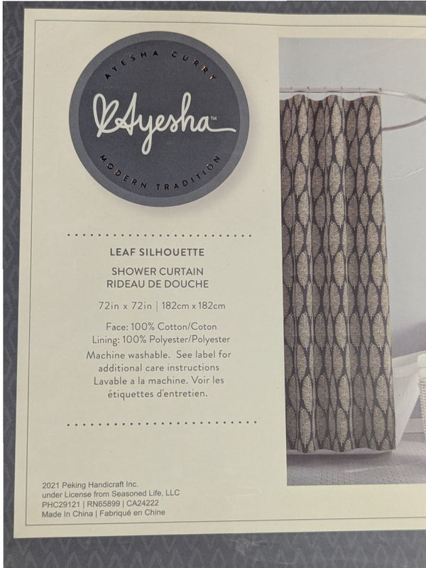 Ayesha Curry “Leaf Silhouette” Shower Curtain