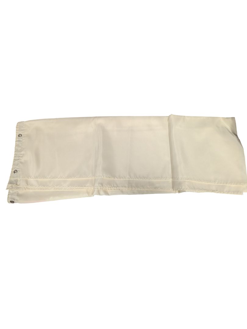 Cream Fabric Shower Curtain Liner with Metal Grommets