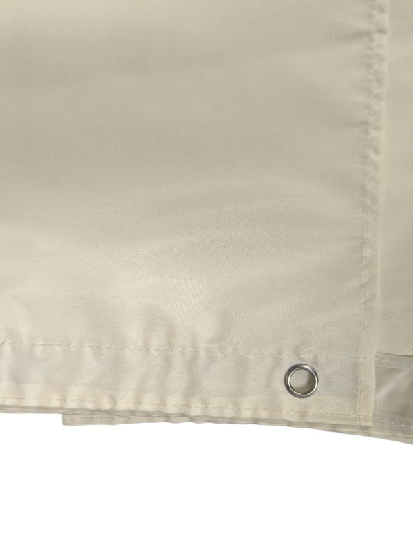 Cream Fabric Shower Curtain Liner with Metal Grommets