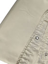 Cream Fabric Shower Curtain Liner with Metal Grommets