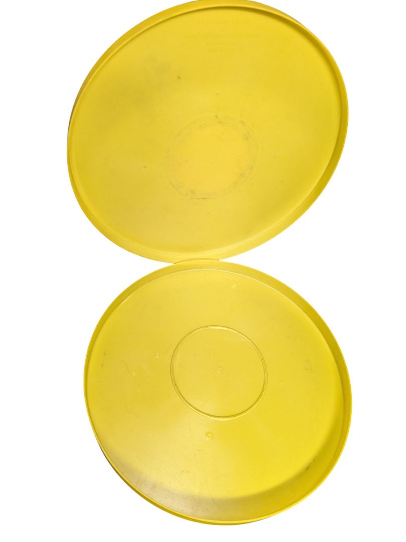 Vintage Walt Disney 16mm Film Reel Canister – Yellow Mickey Mouse Release Tin