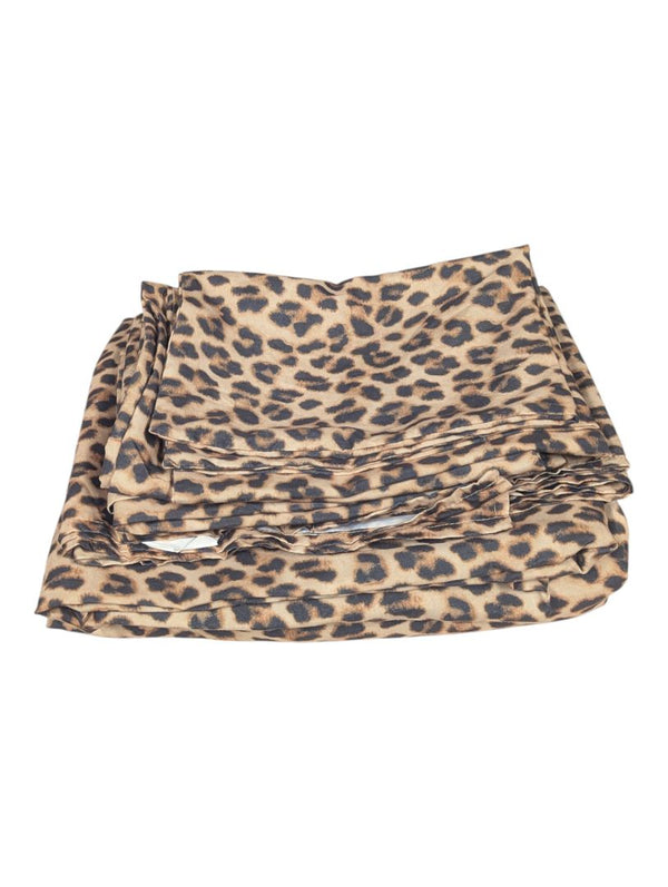 King Size Leopard Print Bed Sheet Set