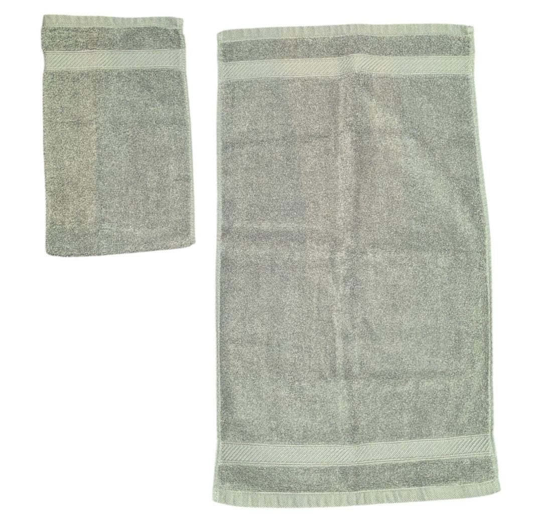 Wamsutta 100% Cotton Towel Set in Sage Green