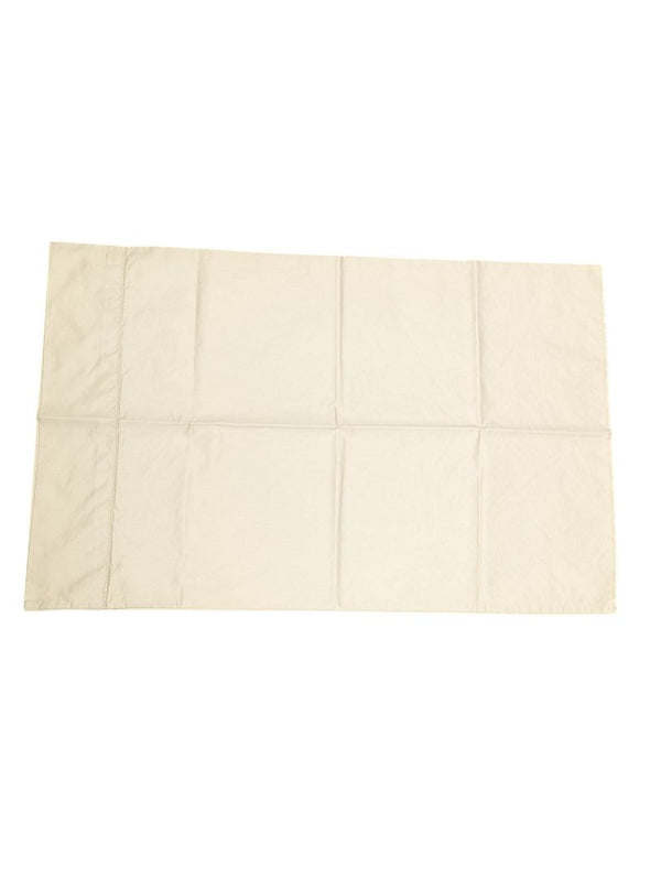 Set of Four Ivory Cotton Linen Pieces with Decorative Hem Detail