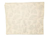 Neutral leaf-pattern jacquard table linen set