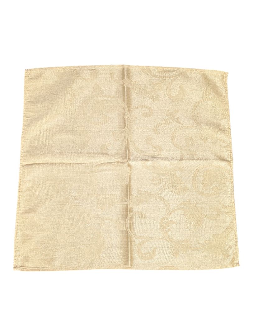 Damask Table Linen Set in Ivory – Multiple Pieces