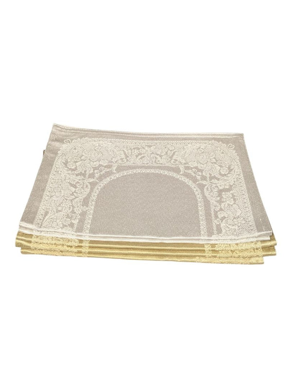 Set of Damask Woven Placemats