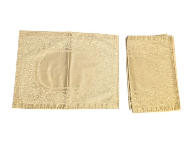 Set of Damask Woven Placemats