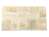 Botanical Shower Curtain Panel with Matching Washcloths – 3-Piece Set