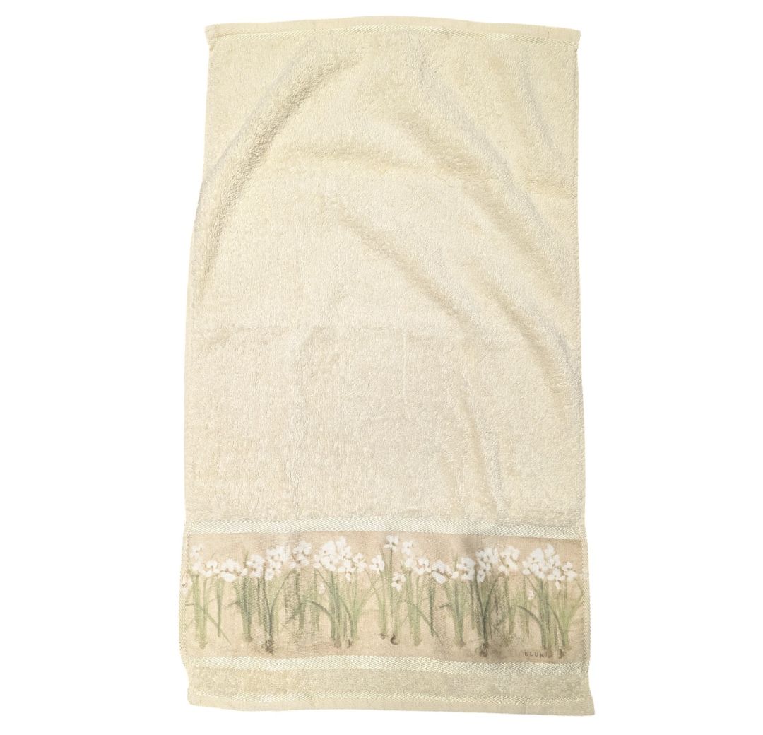 Botanical Shower Curtain Panel with Matching Washcloths – 3-Piece Set