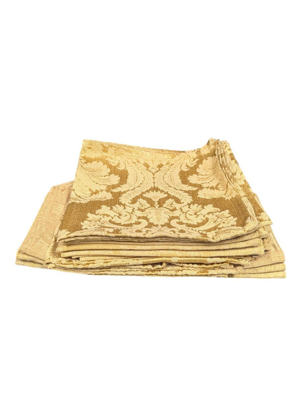 Gold Damask Table Linen Set