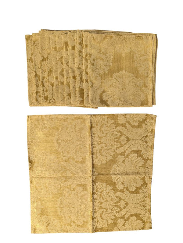 Gold Damask Table Linen Set