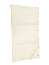 White Fabric Shower Curtain Liner with Snap Buttons