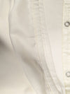 White Fabric Shower Curtain Liner with Snap Buttons