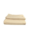 Set of beige damask table linens