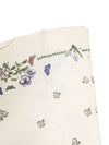 Round Floral & Butterfly Tablecloth