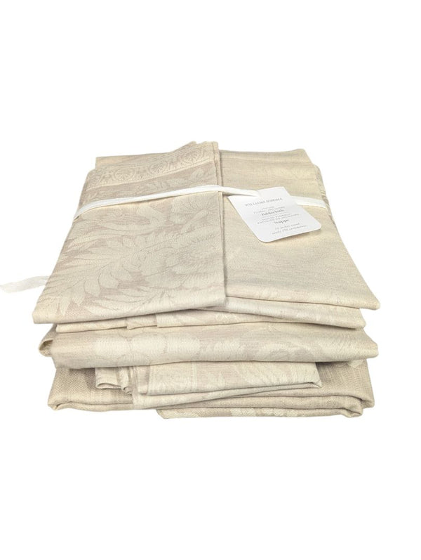 Williams sonoma vintage floral jacquard table linens