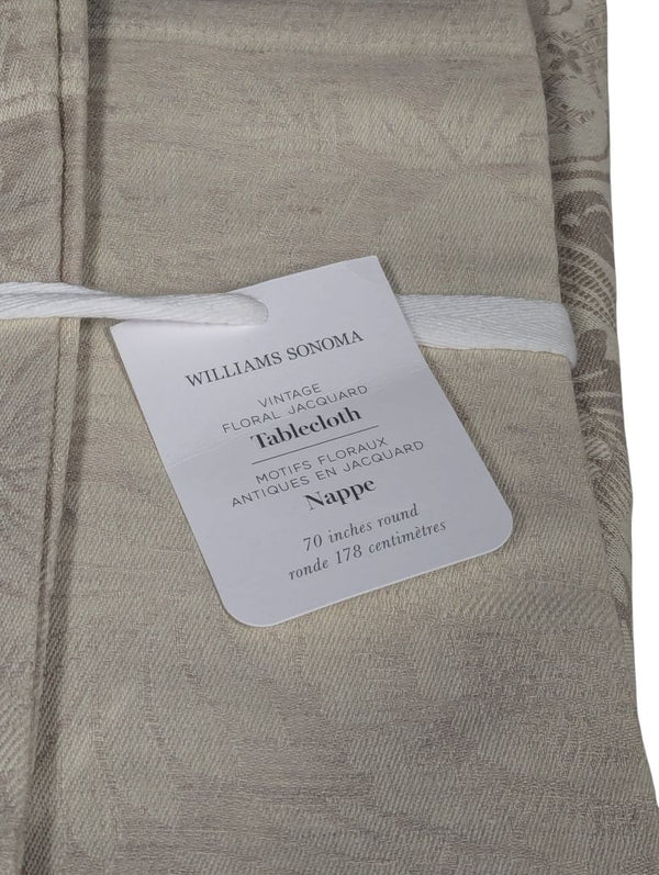 Williams sonoma vintage floral jacquard table linens