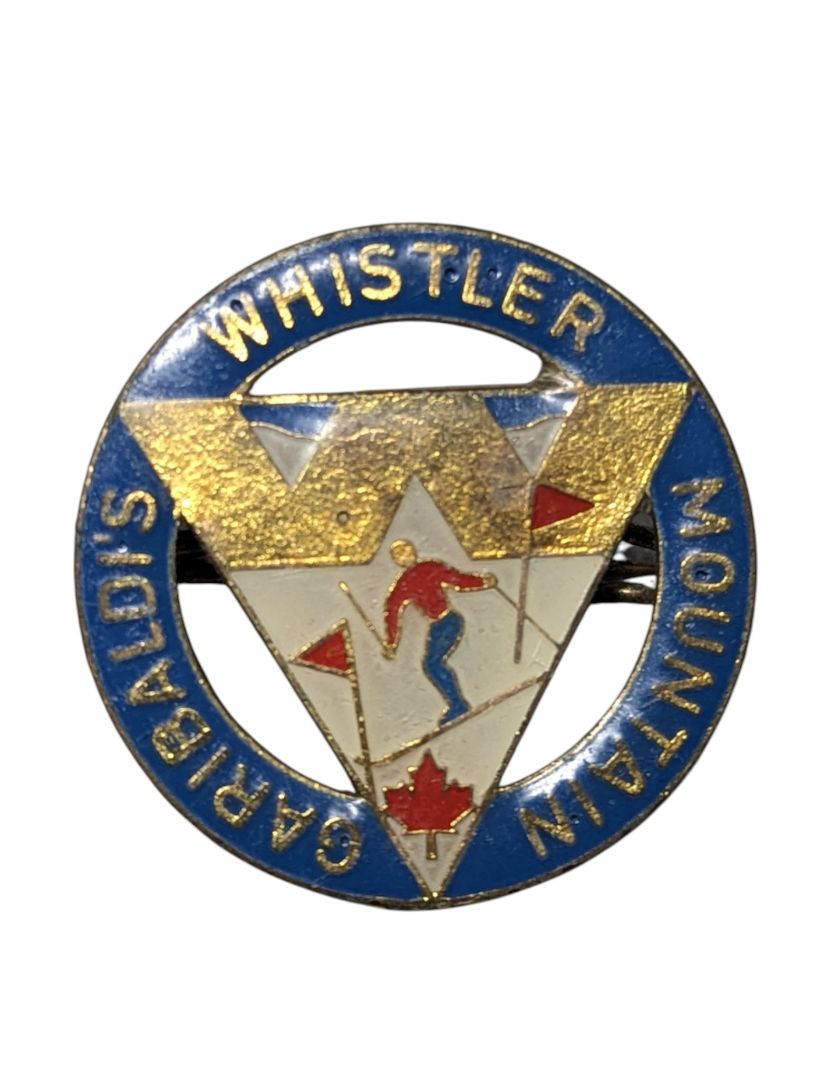 Whistler Garibaldi Mountain Souvenir Pin – Vintage Austrian Enamel
