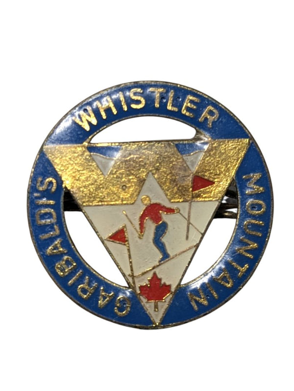 Whistler Garibaldi Mountain Souvenir Pin – Vintage Austrian Enamel