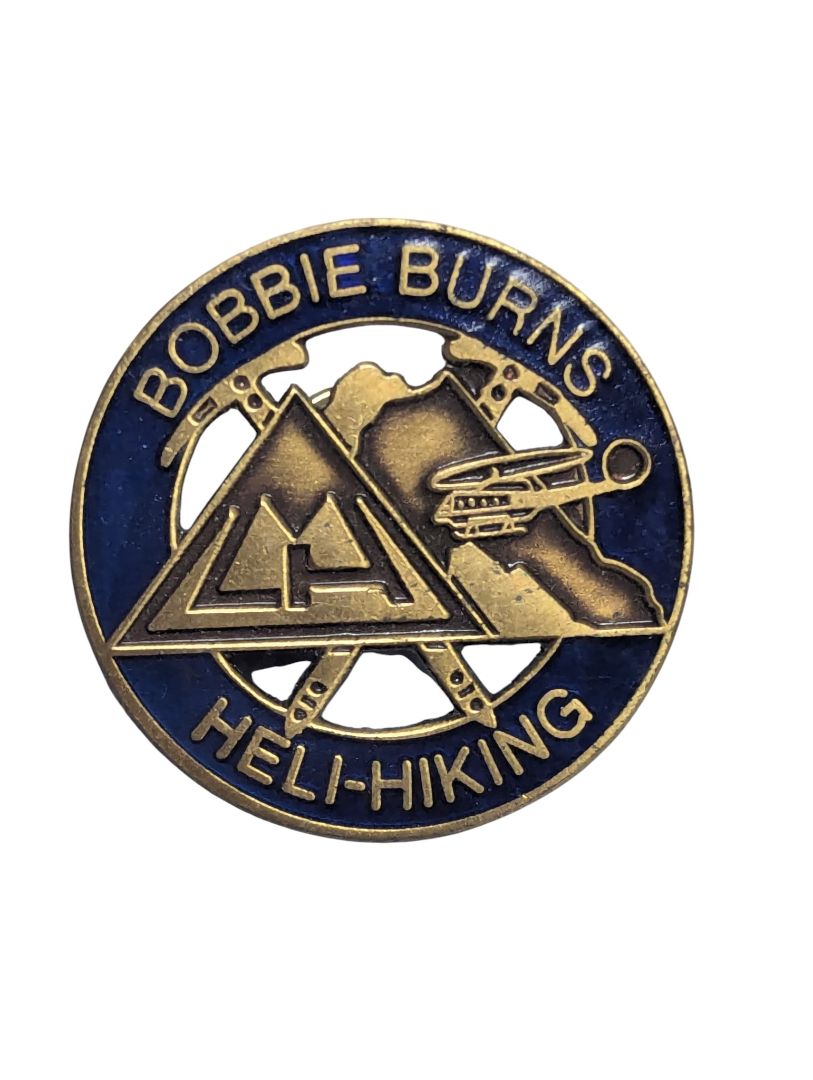 Bobbie Burns Heli-Hiking Souvenir Pin