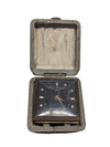 Vintage Elco-Alert Travel Alarm Clock in Worn Folding Case