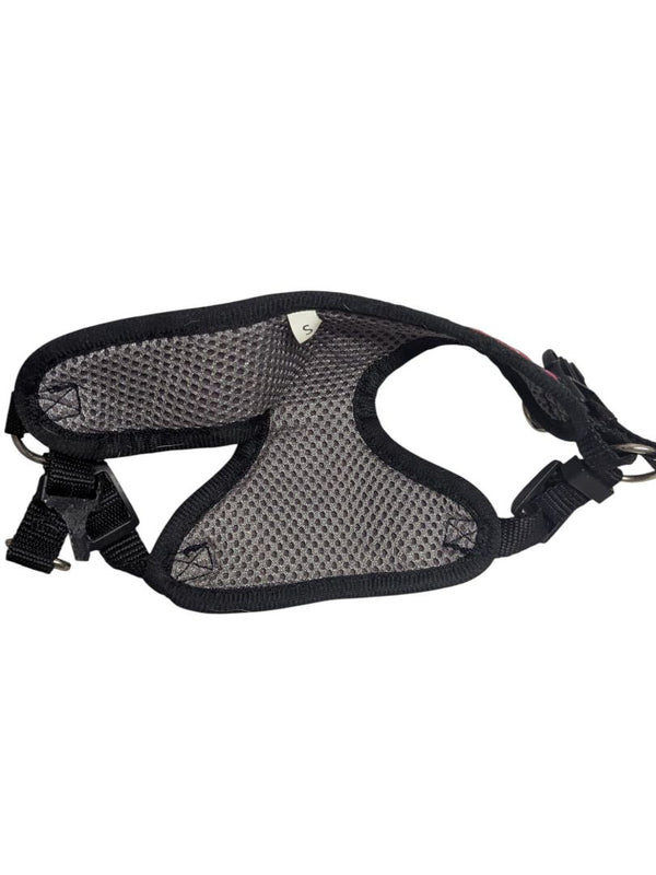 Small Dog Harness – Pink Hearts & Bones Pattern