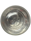 Vintage Ribbed Glass Jar Set with Metal Lids