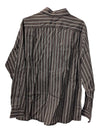 BCBG Attitude Men’s Brown Striped Button-Up Shirt (Size XL)