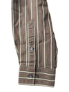BCBG Attitude Men’s Brown Striped Button-Up Shirt (Size XL)