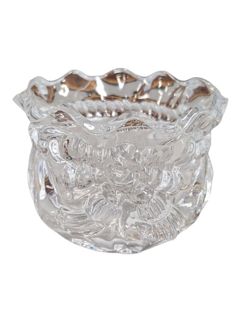 Vintage Pressed Glass Bow Motif Bowl