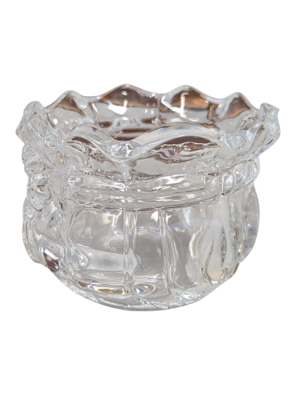 Vintage Pressed Glass Bow Motif Bowl