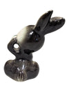 Hand Painted Japanese Ceramic Bunny Figurine