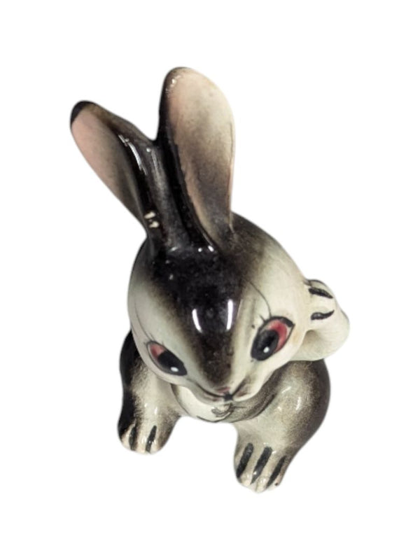 Hand Painted Japanese Ceramic Bunny Figurine