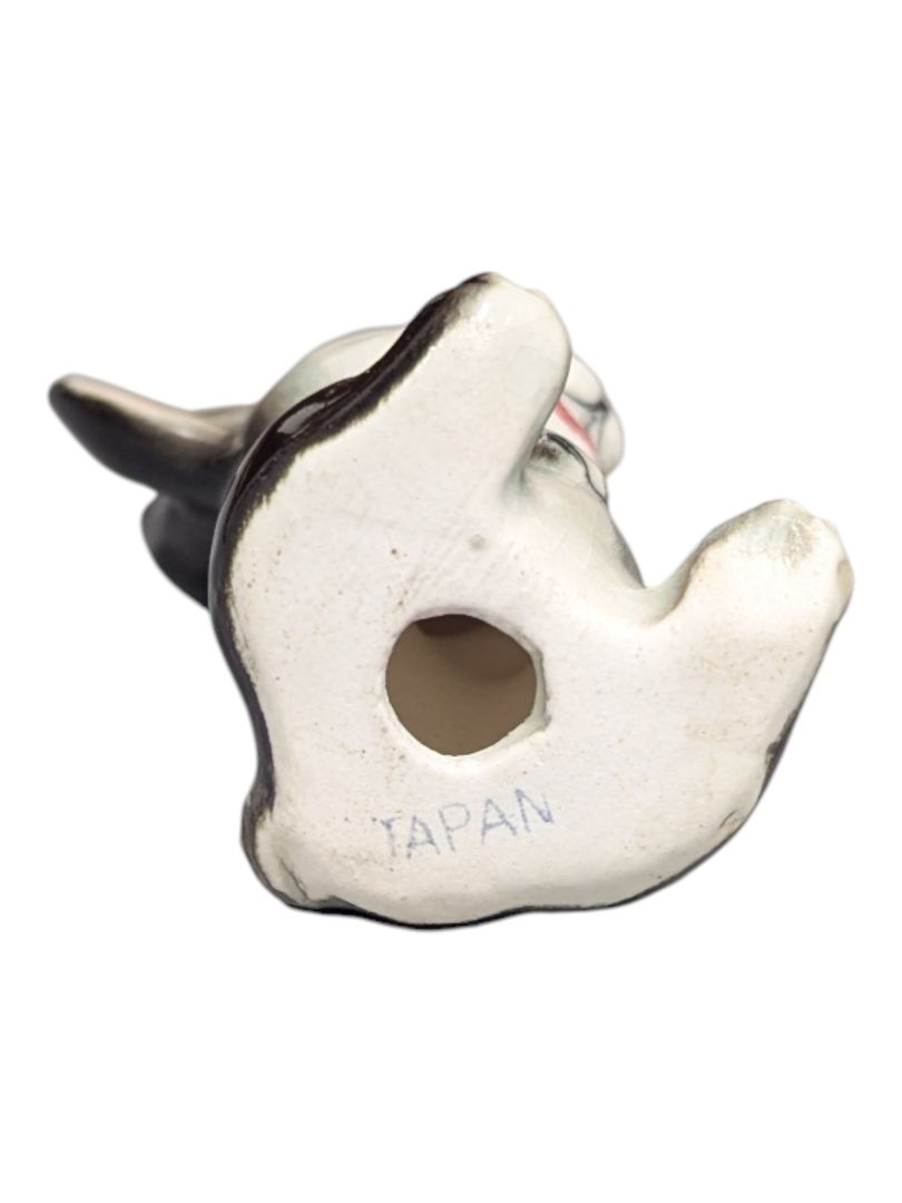 Hand Painted Japanese Ceramic Bunny Figurine