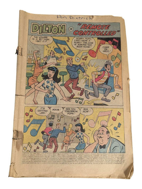 Vintage Archie Laugh Comics No. 226 – “Dilton in Remote Controlled”