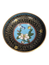 Vintage Cloisonné Enamel Bowl with Floral Motif