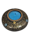 Vintage Cloisonné Enamel Bowl with Floral Motif