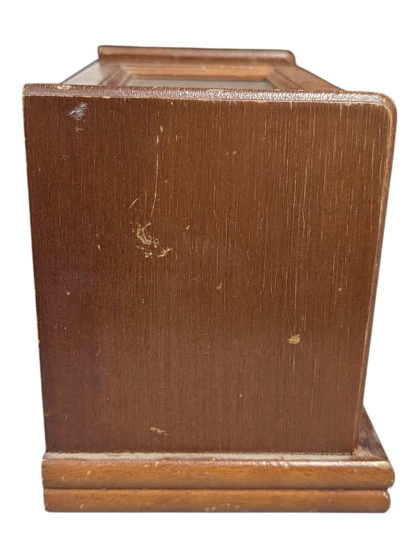 Vintage Wooden Jewelry Box with Music Box Feature