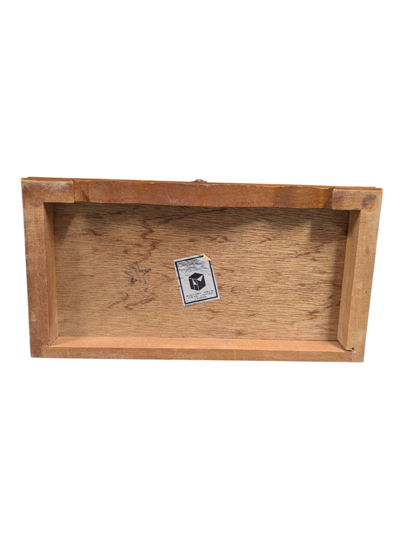 Vintage Wooden Jewelry Box with Music Box Feature