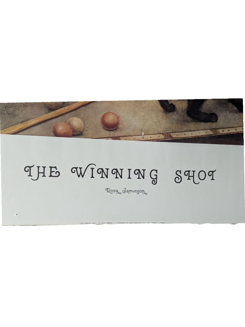 “The Winning Shot” Billiards Cats Print