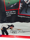 Cliff Thorburn “Coming Soon” Snooker Exhibition Poster (Signed)
