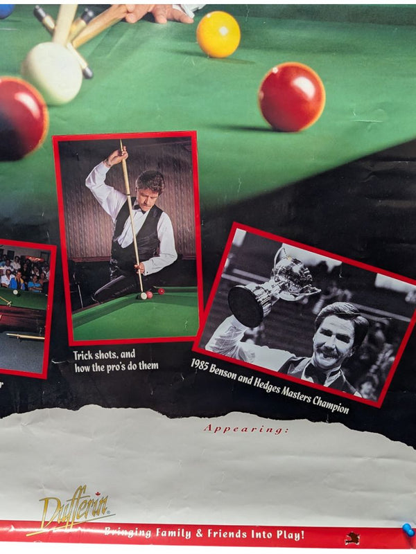Cliff Thorburn “Coming Soon” Snooker Exhibition Poster (Signed)