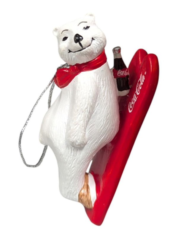 Coca-Cola Polar Bear “Always Sledding” Ornament (with Original Box)