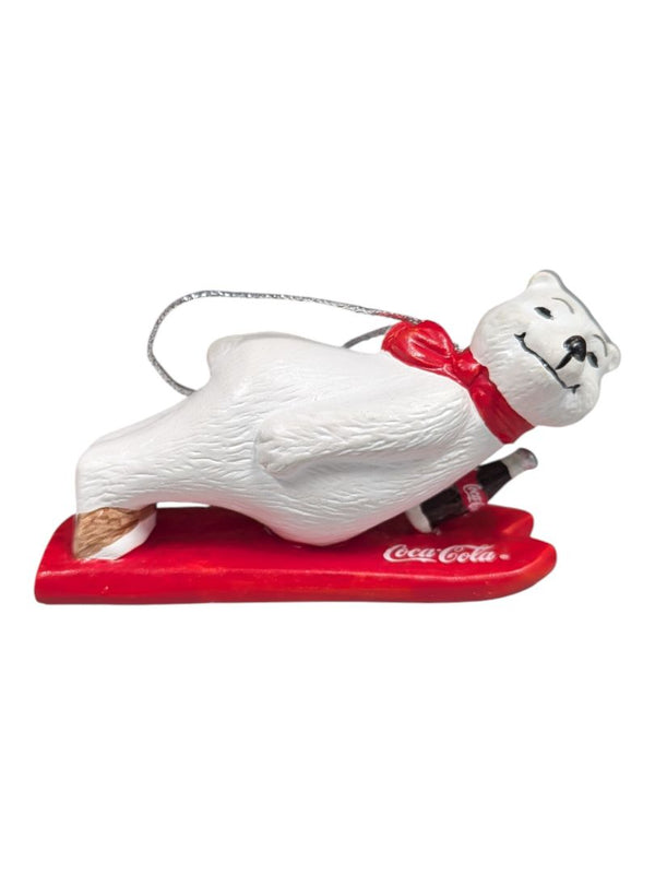 Coca-Cola Polar Bear “Always Sledding” Ornament (with Original Box)