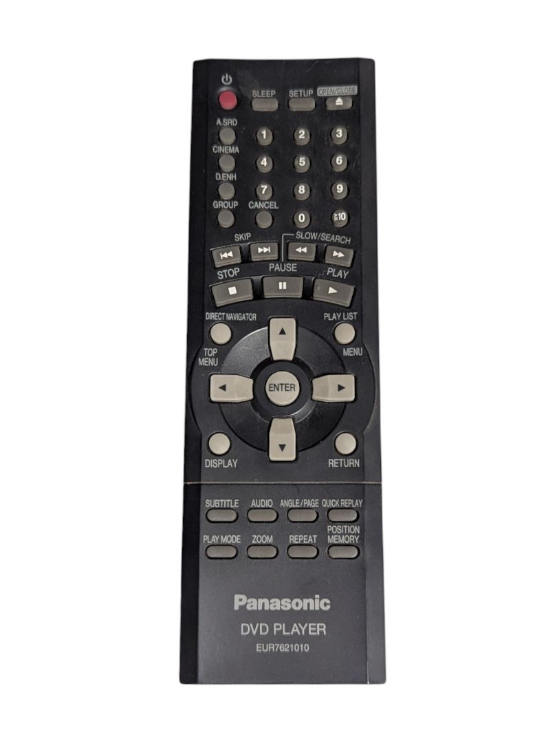 Panasonic DVD Player Remote Control (Model EUR7621010)