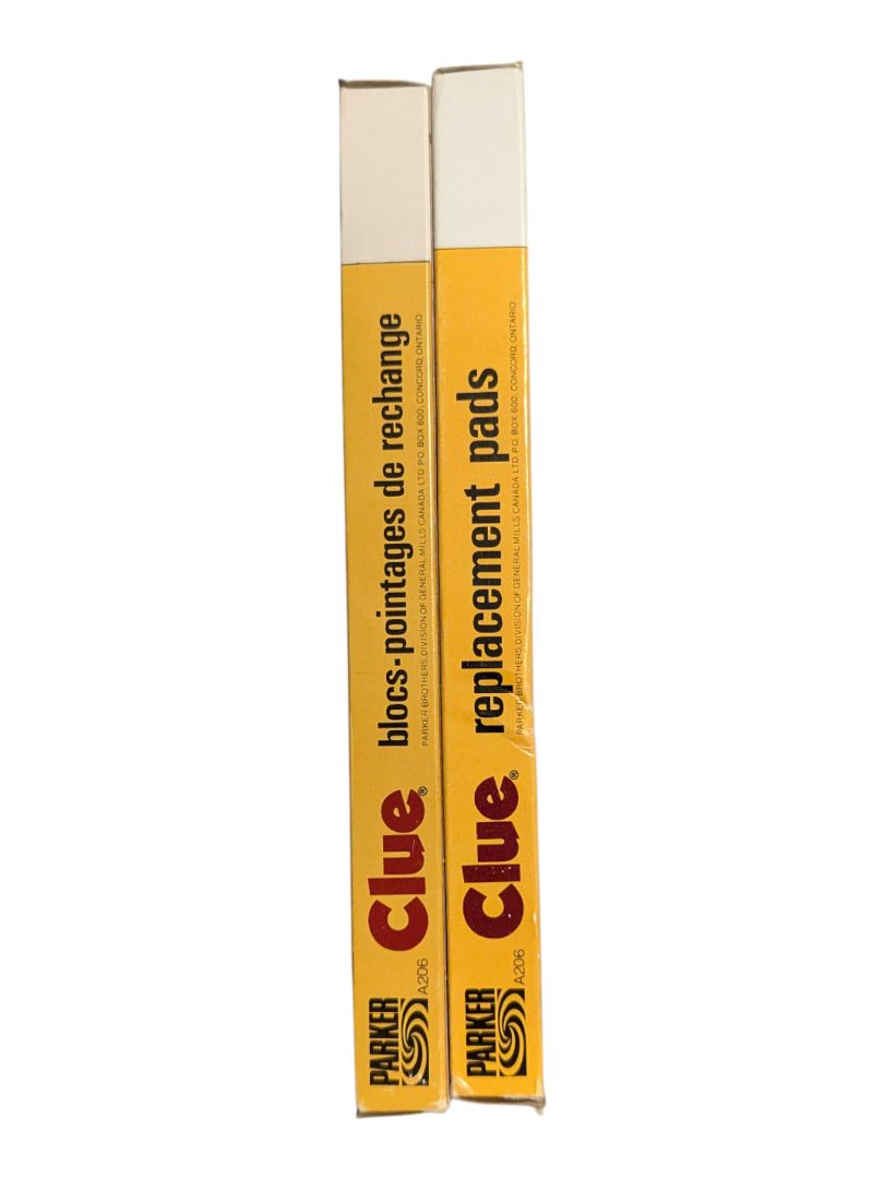 Parker Brothers Clue Replacement Score Pads (Set of 2)