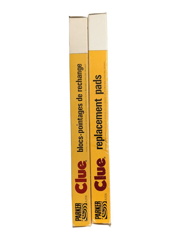 Parker Brothers Clue Replacement Score Pads (Set of 2)